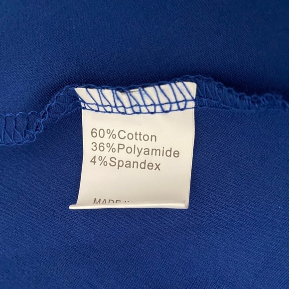 SARIN MATHEWS One Shoulder A-Line Royal Blue Dress NWT Size L - Picture 8 of 10